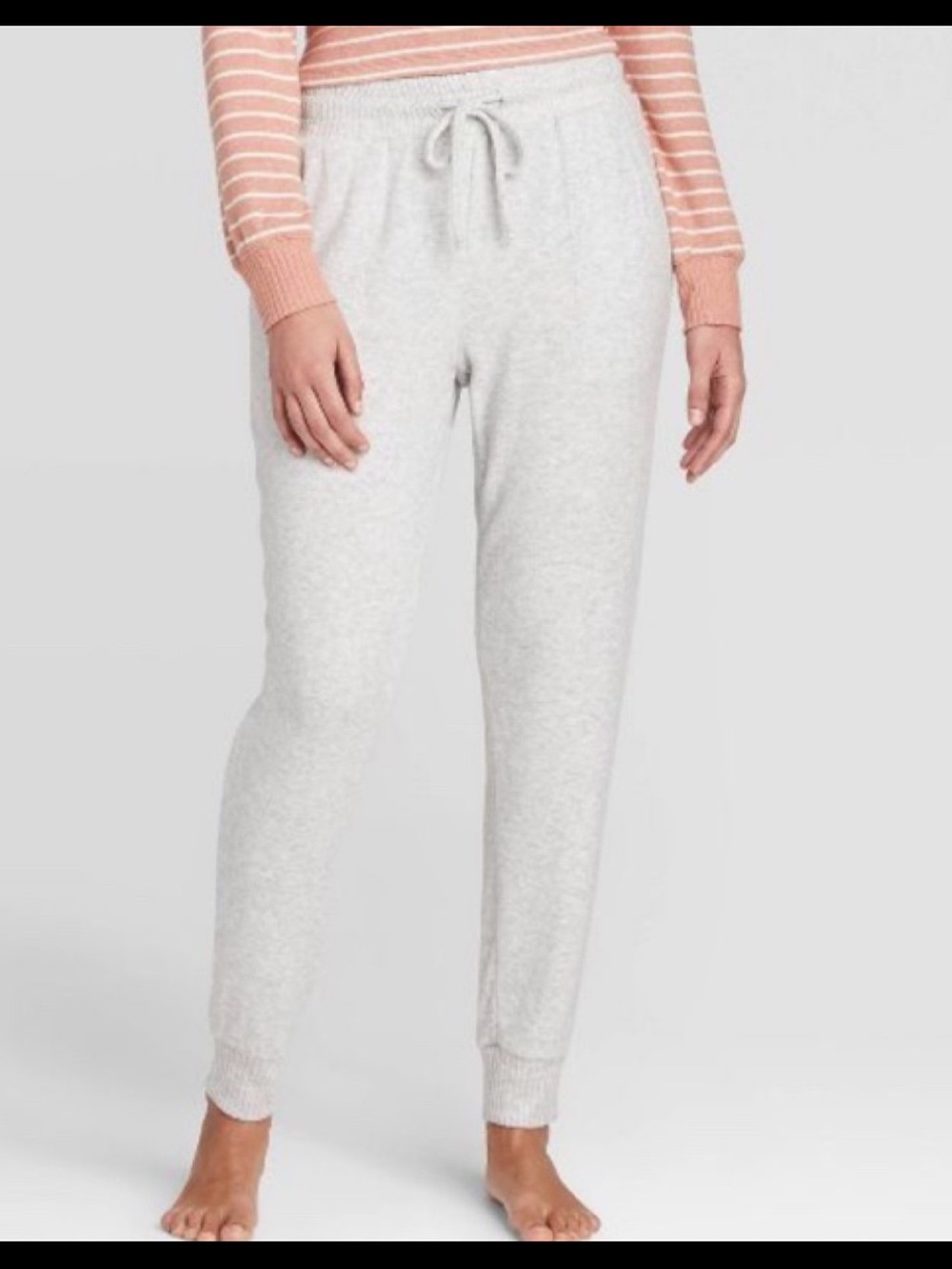 Stars Above Heather Gray Joggers Sweatpants Loungewear Size Medium